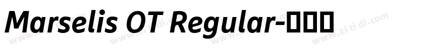 Marselis OT Regular字体转换